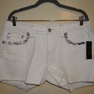 Miss Me Signature Jean Shorts  Style JY8373H  NWT